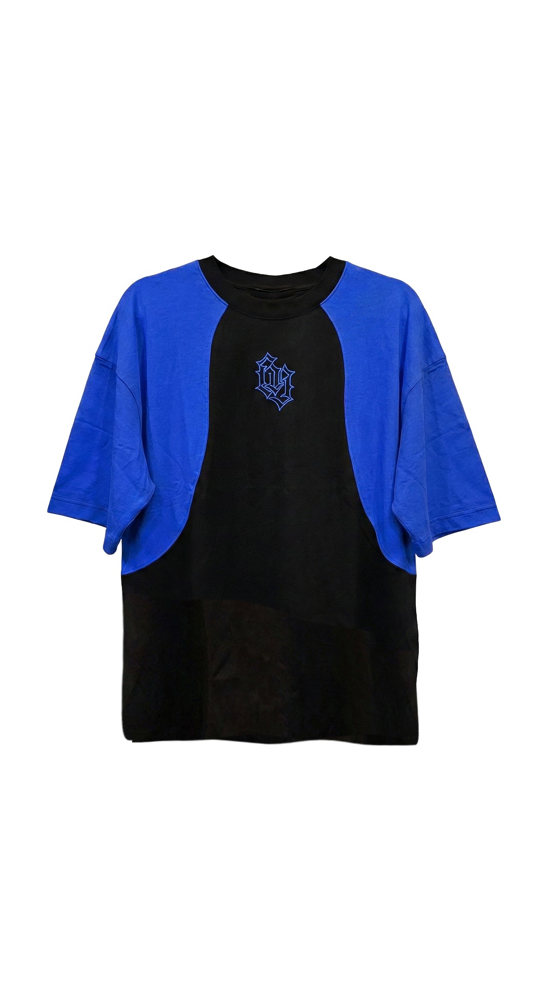 Remera BANALLY Combinada - Azul y Negro