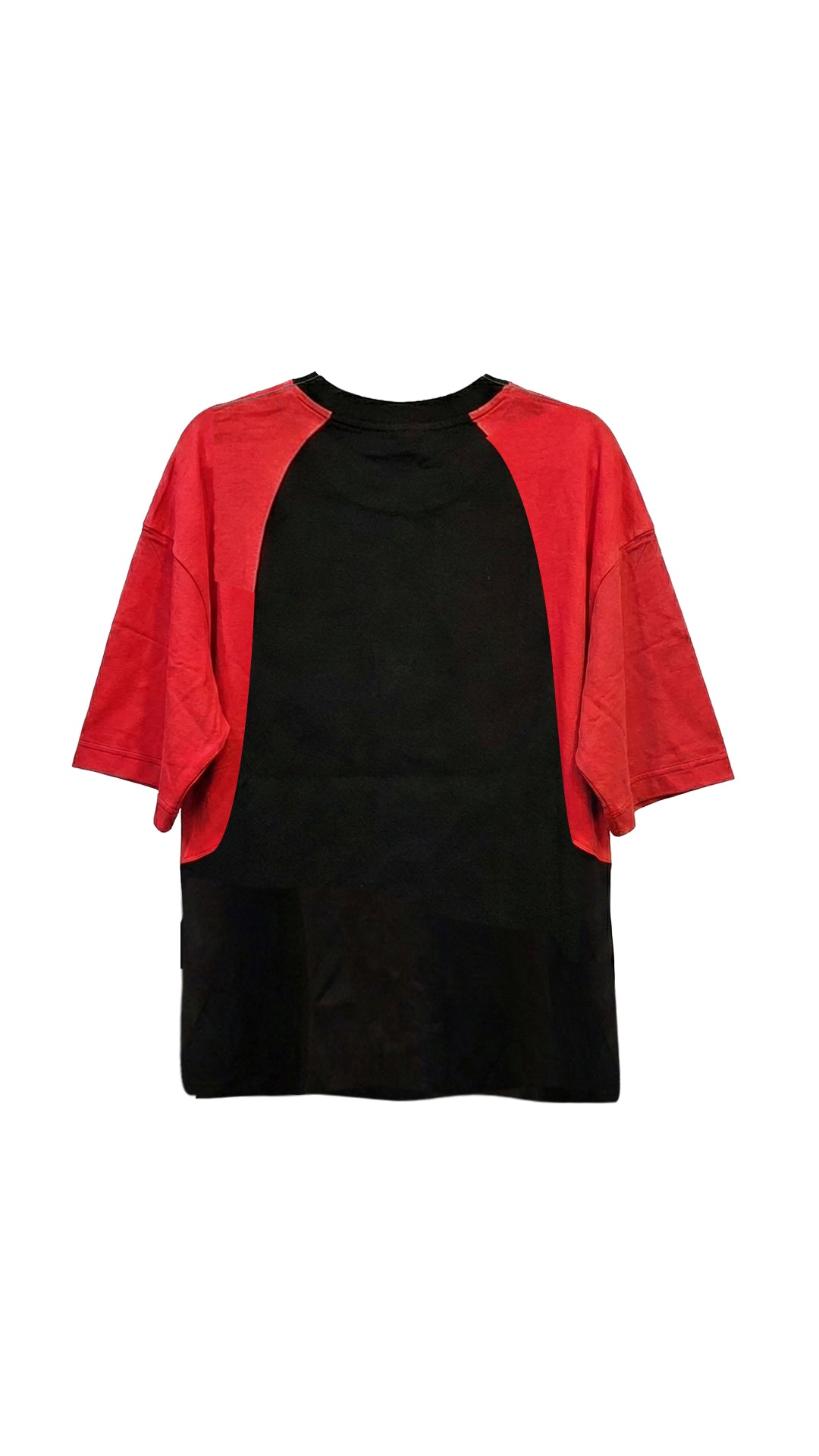 Remera BANALLY Combinada - Rojo y Negro